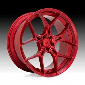 Asanti Black Label ABL37 Monarch Candy Red Custom Wheels